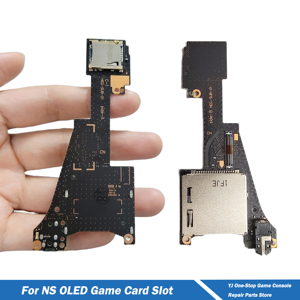 Board Game Nippon - 任天堂スイッチ OLED ゲームカードスロットリーダー交換用ヘッドフォンジャックオーディオソケットマイクロ SD カードスロットボード修理部品