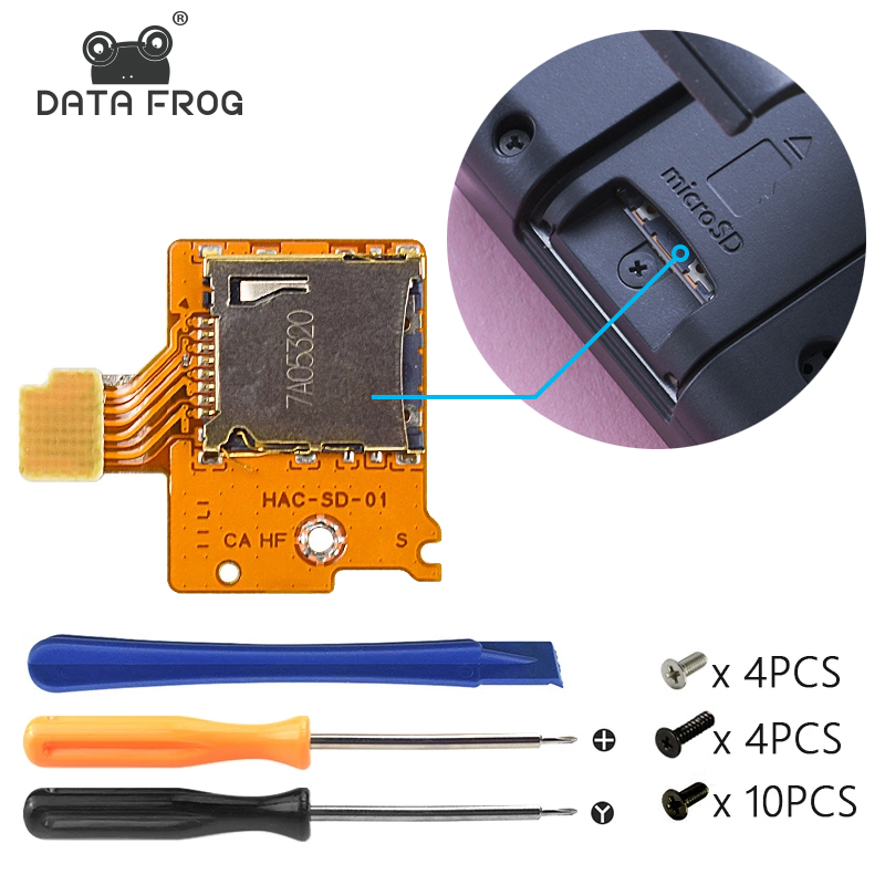 Board Game Nippon - DATA FROG 交換用マイクロ SD TF カードスロットソケットボードスイッチゲームコンソールカードリーダースロットソケット用