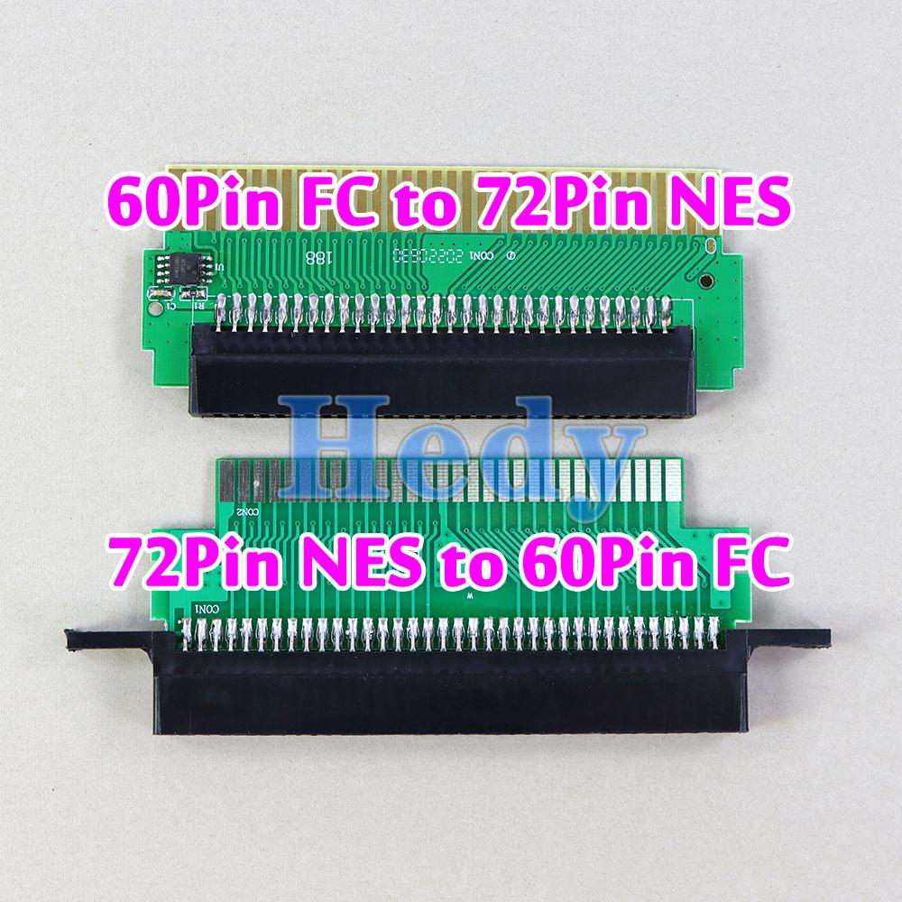 Board Game Nippon - ファミコンFC 60ピン→NES 72ピン FCアダプターコンバーターPCB（ICチップ搭載）ゲームカードアダプターボード 72ピン→60ピン 1個