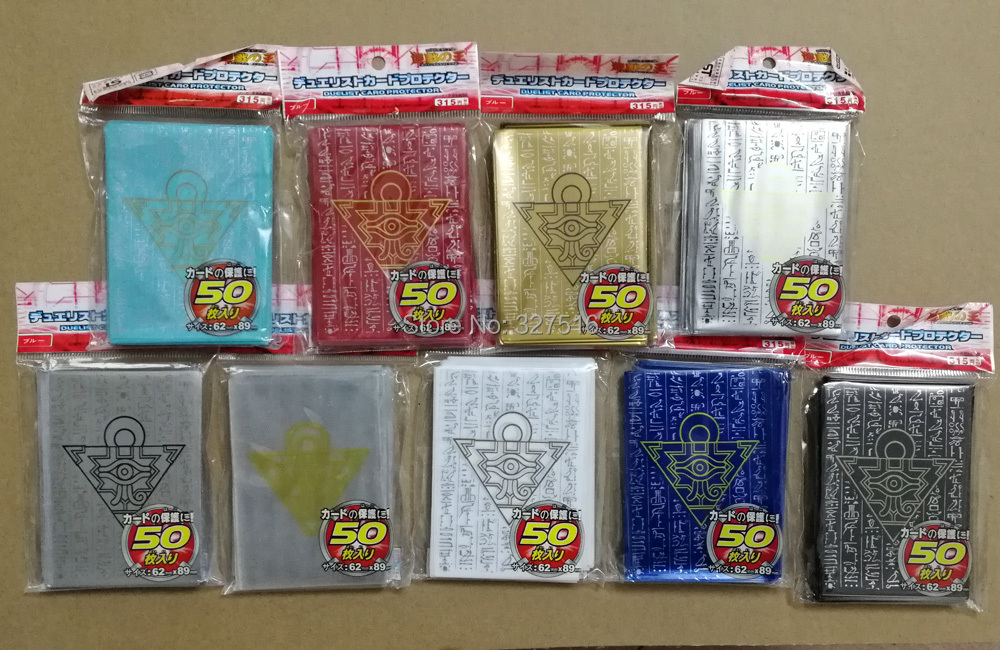 Board Game Gi - 50個/セット（1パック）遊戯王！ コスプレ遊戯王ミレニアムパズルアニメボードゲームカードスリーブカードバリアカードプロテクター