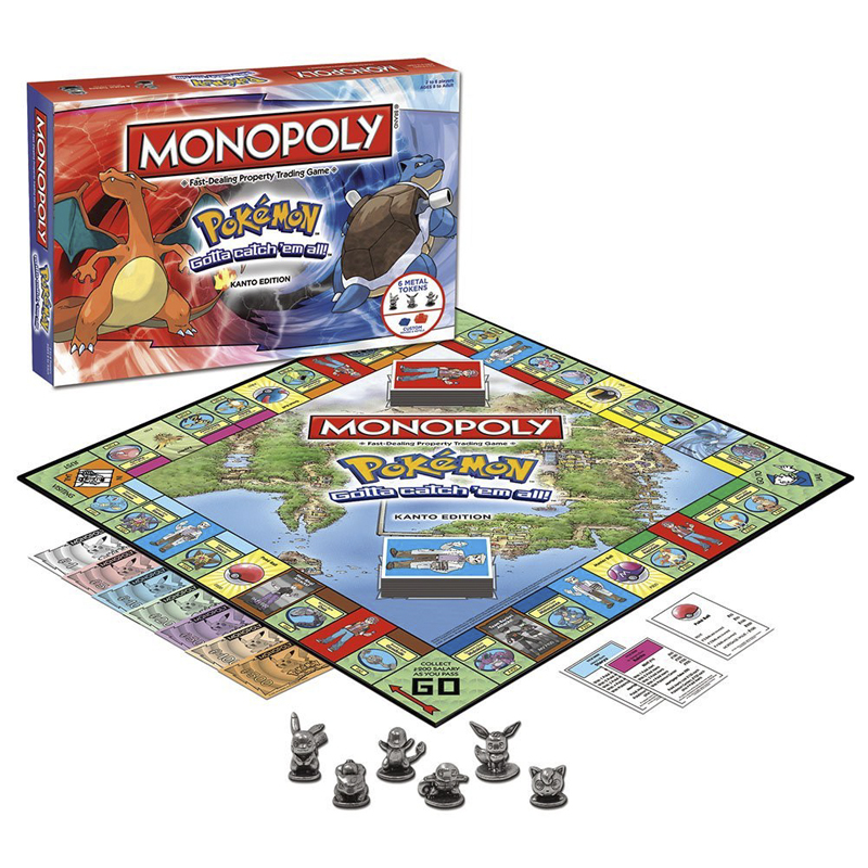 Board Game Monopoly - モノポリーポケモンボードゲームカードピカチュウリザードンブラストイズBGGフル英語ファミリーパーティーゲームインタラクティブ戦略子供のおもちゃ