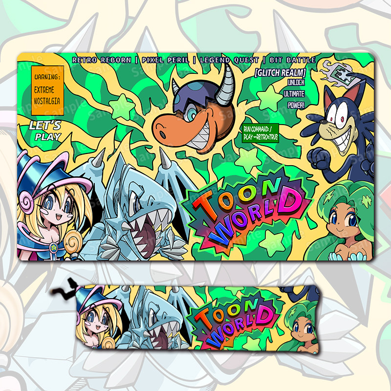 Board Game Gi - 遊戯王！ 600x350mm トゥーン ダークマジシャンガール マンガ リュウラン