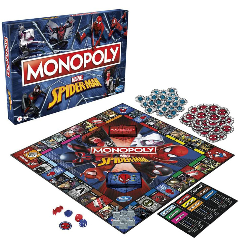 Board Game Monopoly - マーベル スパイダーマン モノポリー ボードゲーム 公式ライセンス取得済み ゲーム玩具