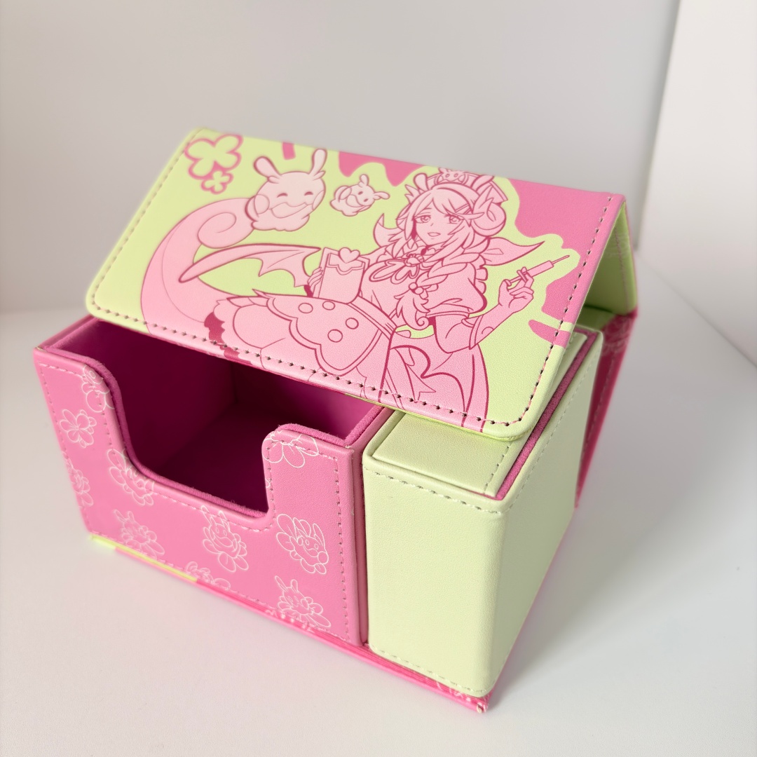 Board Game Gi - 遊戯王！ DIY ドラゴンメイドナースアルクレミー PU 磁気サイドプラグボードゲームカードボックス YGO