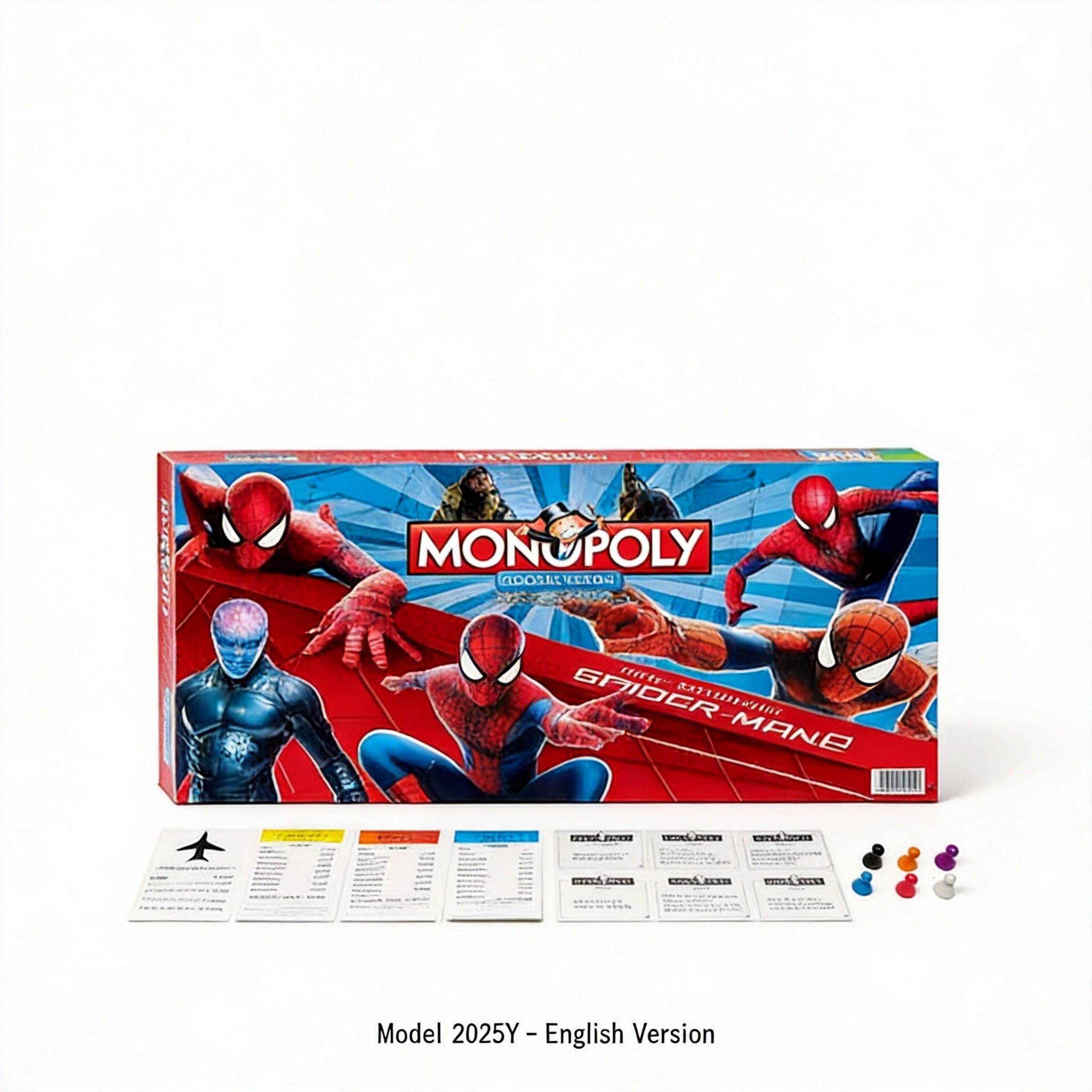Board Game Monopoly - スパイダーマン モノポリー ボードゲーム - スーパーヒーローファンのためのコレクターズチョイス、ファミリーゲームナイト -