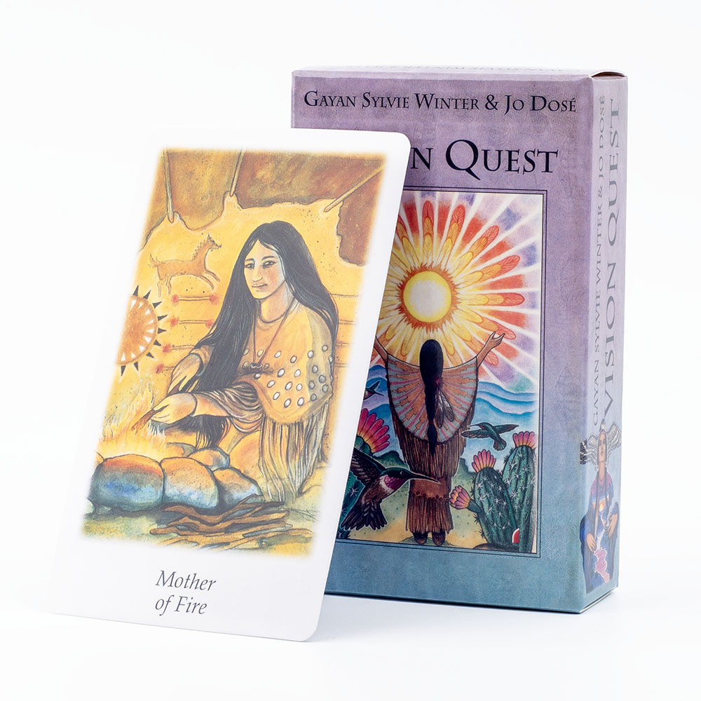 Board Game Quantum - ビジョンクエストタロットカードデッキ,78枚のカードデッキ,家族のパーティーやボードゲームに適しており,英語版,10.3x6cm