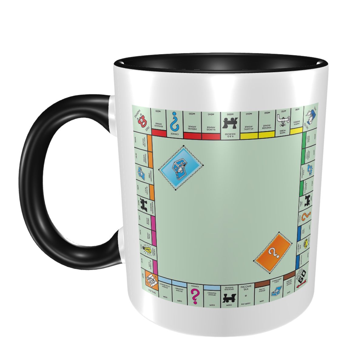 Board Game Monopoly - ボードゲーム ボード モノポリー マグカップ 面白いセラミックコーヒーカップ ティーマグ