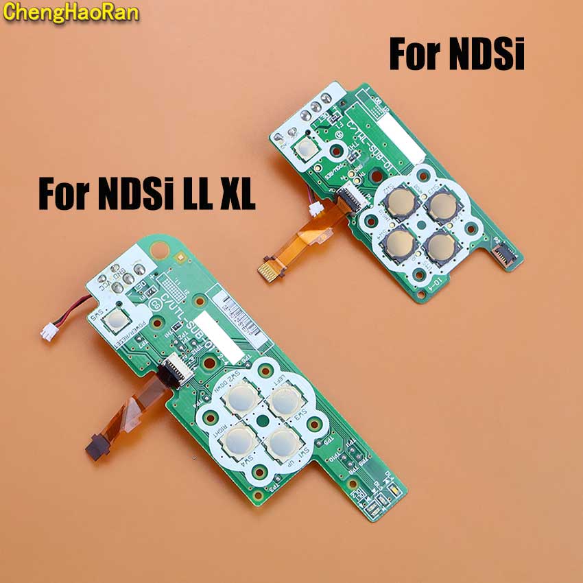 Board Game Nippon - NDSi XL LLゲーム機用オリジナル電源スイッチ基板1セット、クロスキー、ABXYキーパッド機能基板、フレックスケーブル付き