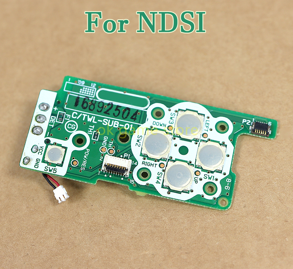 Board Game Nippon - NDSI ABXYボタンボード交換用ケーブル付きオンオフ電源スイッチボード、Nintend DSIコントローラー修理部品用ケーブル付き