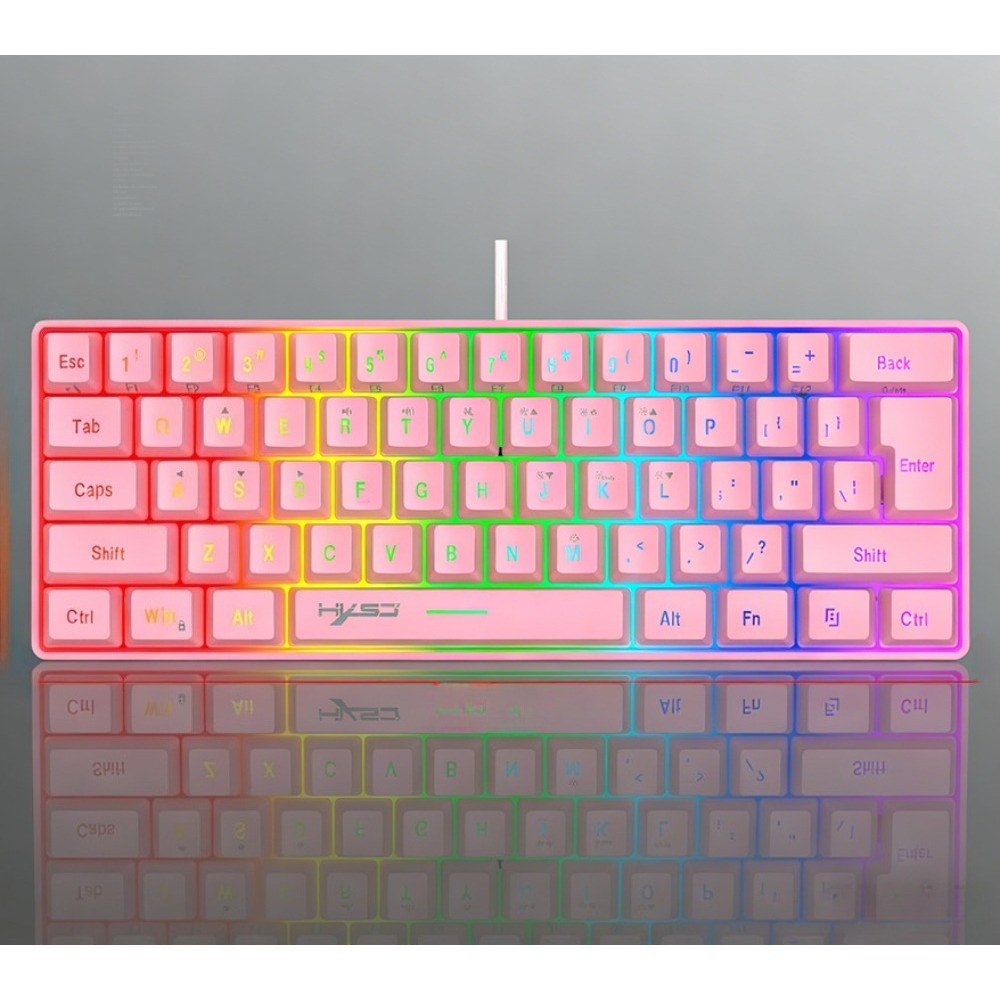 Board Game Journal - キーボードゲーミング 60% RGB ゲーミングキーボード ホワイト ミニ