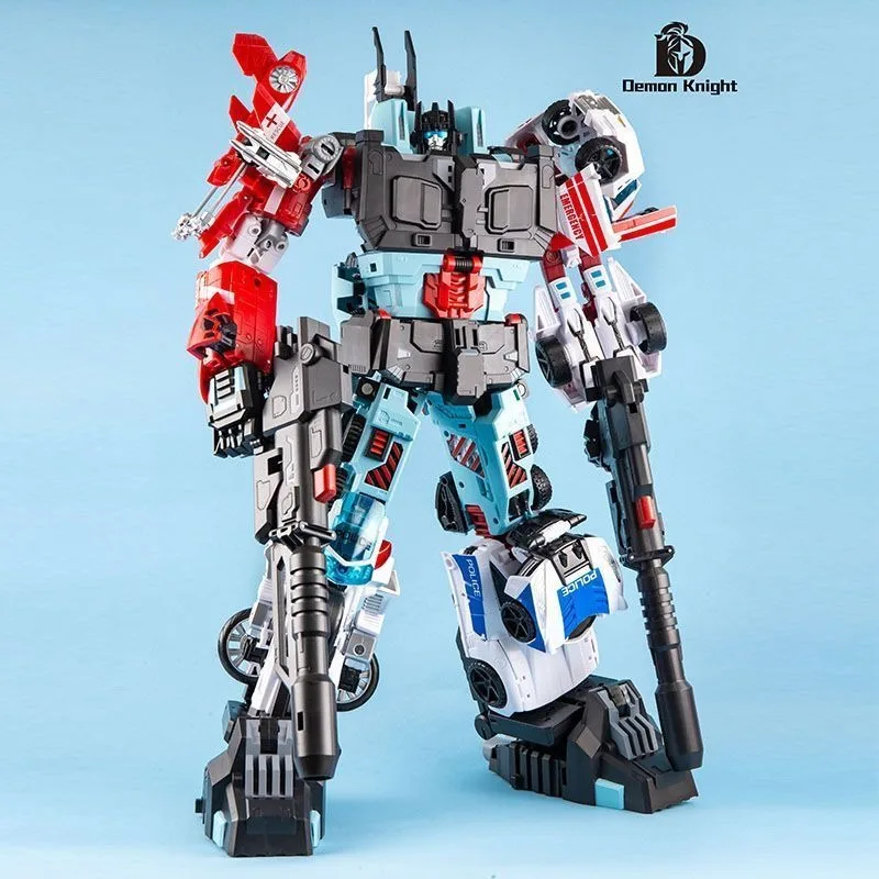 Board Game Hegemony - 悪魔の騎士-大型の変形ロボット,車の変形おもちゃ,モデルdk05,5 in 1,セットDk01-04,新しい