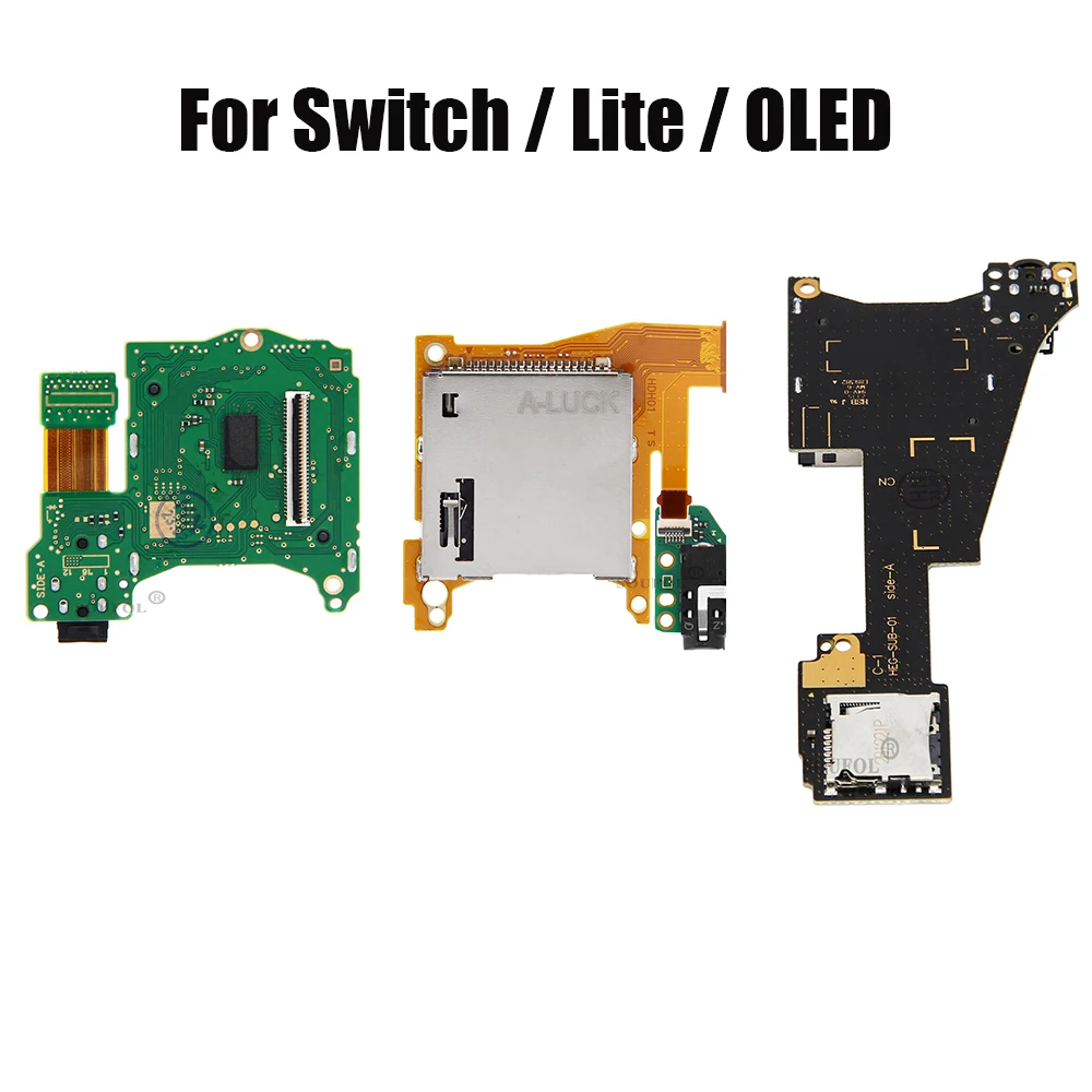 Board Game Nippon - Nintendo Switch Lite用のマイクロSDカードリーダー,ゲームカードスロット,ヘッドフォンボード,oledオーディオカートリッジ,ゲームカートリッジ