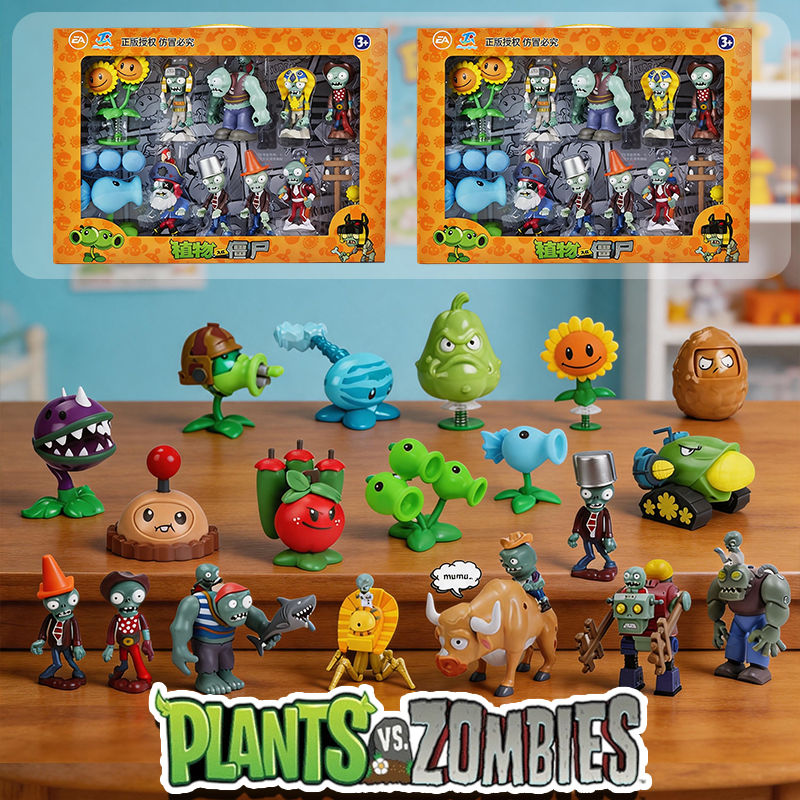 Board Game Zombie - 植物 vs ゾンビ フィギュアおもちゃセットエンドウ豆シューターひまわりポテトボスゾンビアクションフィギュア PVC モデルおもちゃ人形クリスマスギフト