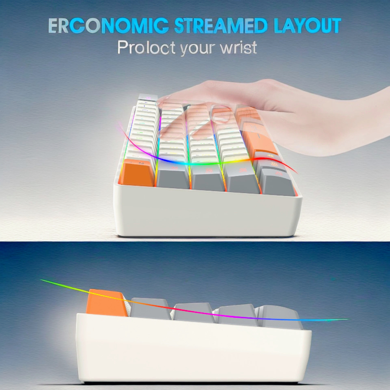 キーボード RGB USB 有線 63 キー ゲーミング ゲ - Board Game Journal のレビューと価格