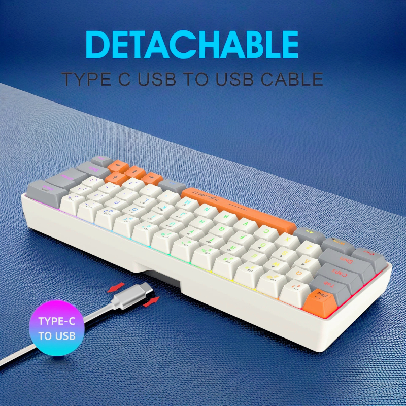 キーボード RGB USB 有線 63 キー ゲーミング ゲ - Board Game Journal のレビューと価格