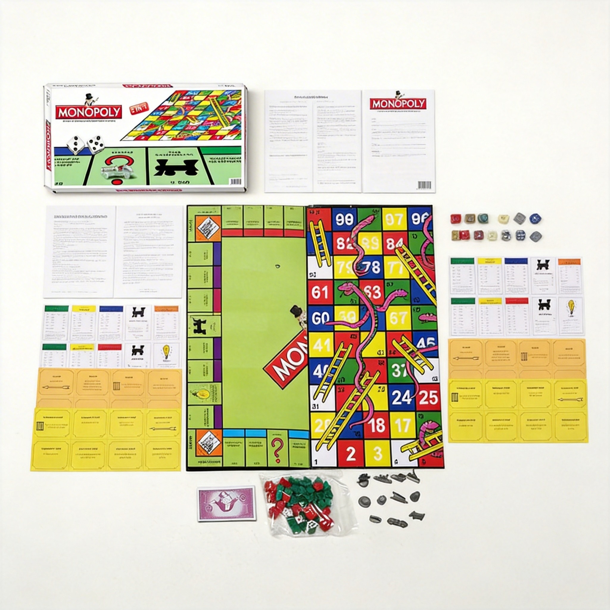 モノポリー 2-in-1 ボードゲーム - 子供と大人のため - Board Game Monopoly のレビューと価格