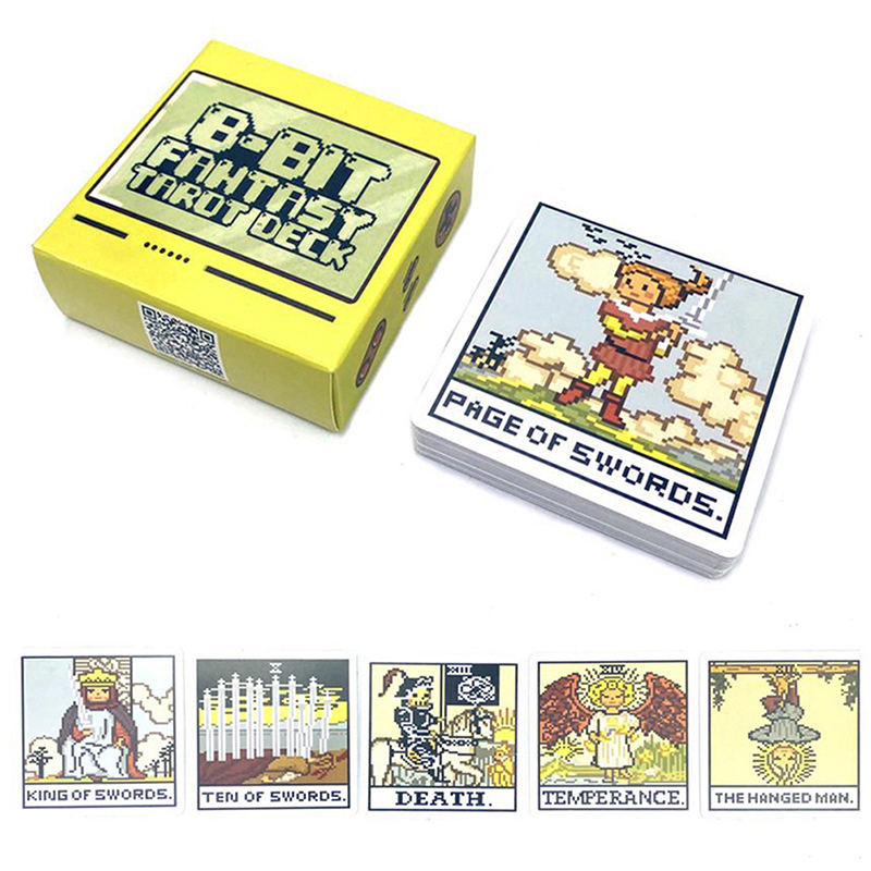 1 ボックス 8 ビットファンタジータロットデッキカード予言 - Board Game Quantum のレビューと価格