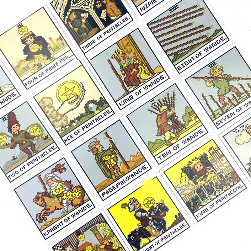 1 ボックス 8 ビットファンタジータロットデッキカード予言 - Board Game Quantum のレビューと価格