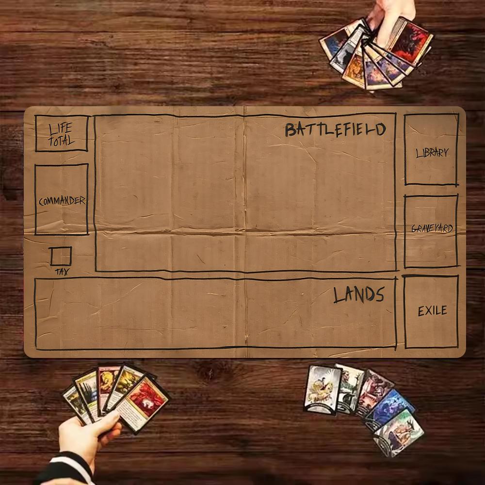 段ボール製ボードTCGプレイマット 24インチ×14インチ  - Board Game Journal のレビューと価格