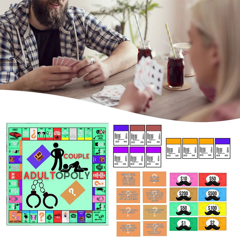 1 セット大人のカップルゲームモノポリーナイト寝室新婚夫婦妻 - Board Game Monopoly のレビューと価格