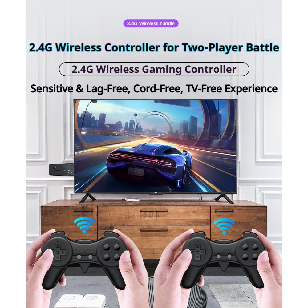 ポータブル4Kレトロゲームスティックコンソール、ワイヤレスコ - Board Game Journal のレビューと価格