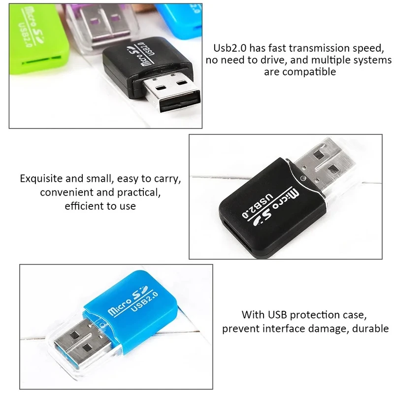 ポータブルミニ USB 2.0 TF マイクロ SD メモリ - Board Game Journal のレビューと価格